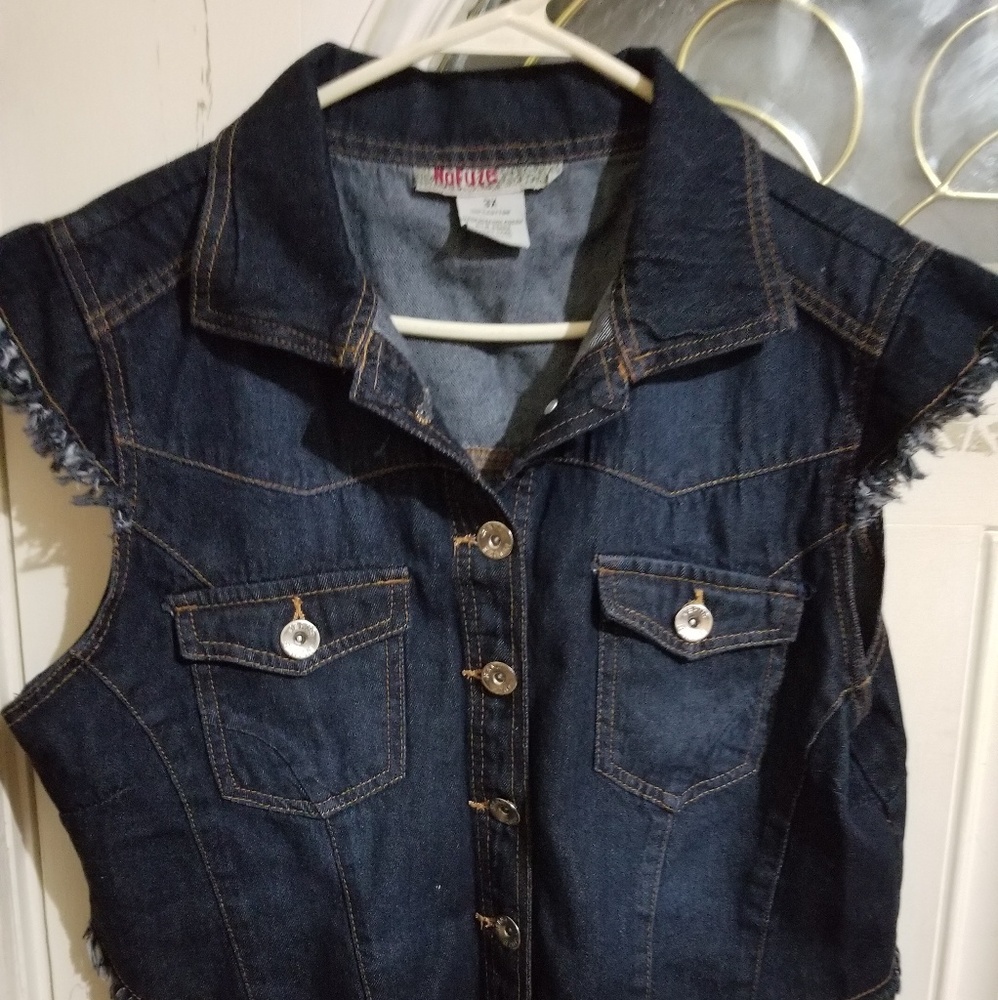 Ladies denim vest